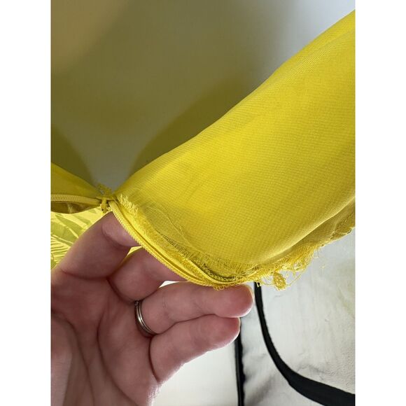 Veronica Beard Yellow Ruched Halter Maxi Dress - Picture 6 of 9